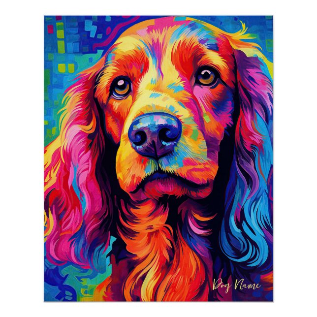 The Cocker Spaniel Dog 005 - Zetton Ziana Poster (Front)