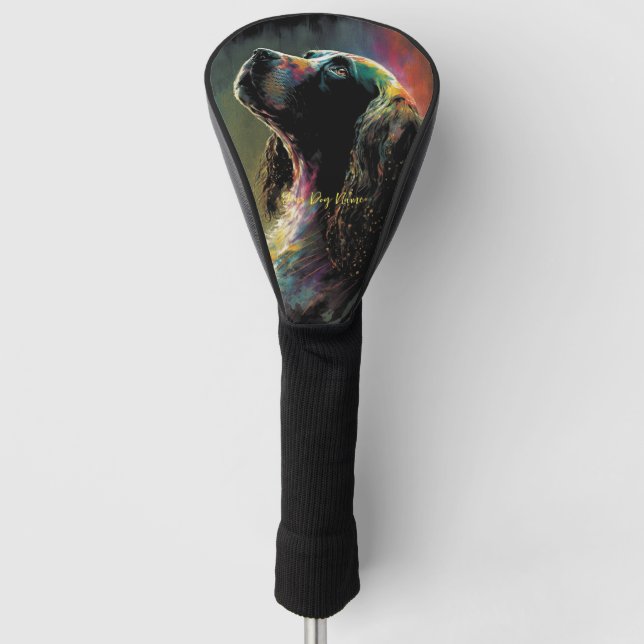 The Cocker Spaniel Dog - Composition 005 Golf Head Cover (Front)