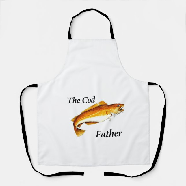 The Cod Father ideal fishing present. Apron (Front)