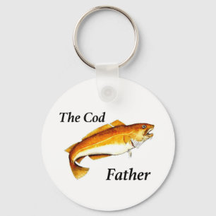 The Cod Father ideal fishing present. Keychain