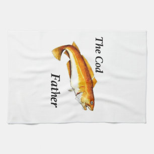 The Cod Father ideal fishing present. Kitchen Towel