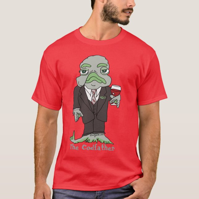 The Codfather Custom T-shirt apparel (Front)