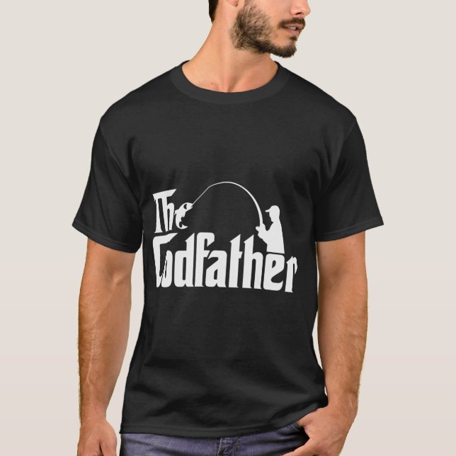The Codfather' Fishing Design T-Shirt (Front)
