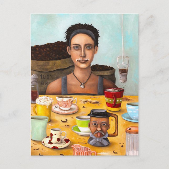 The Coffee Addict Postcard (Front)
