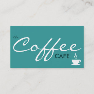 the COFFEE cafe. (colour customizable) Business Card