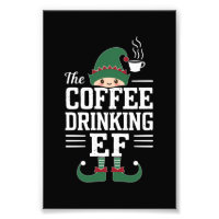 The Coffee Drinking Elf Family Matching Christmas 