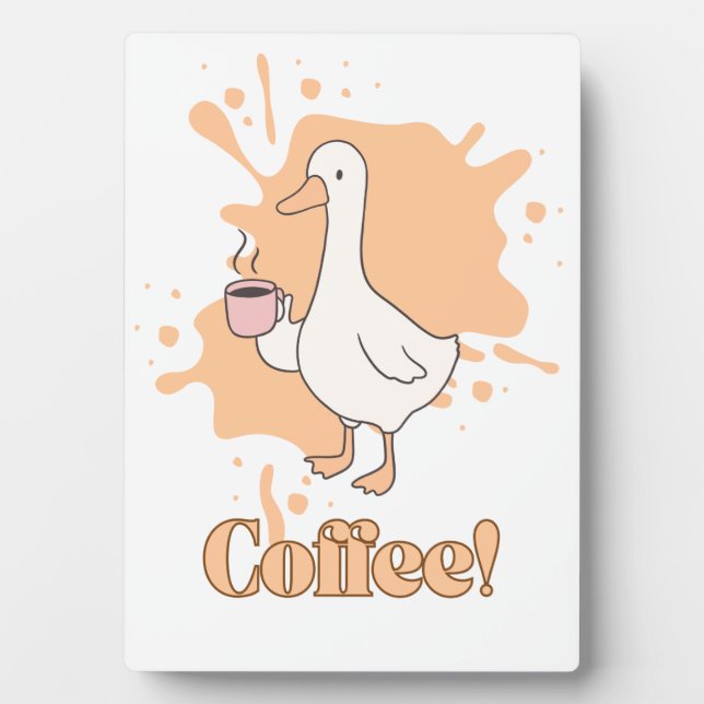 The Coffee Duck Fotoplatte Plaque (Front)