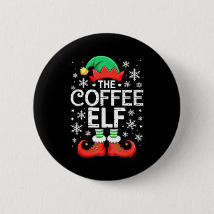 The Coffee Elf Shirt Men Women Family Matching Chr 2 Inch Round Button