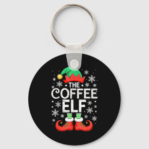 The Coffee Elf Shirt Men Women Family Matching Chr Keychain