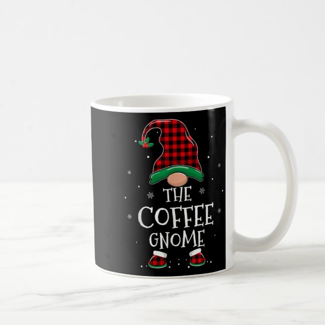 The Coffee Gnome Xmas Family Matching Plaid Christ Coffee Mug (Right)