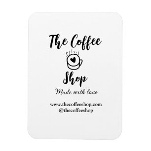The coffee shop and website social media business magnet