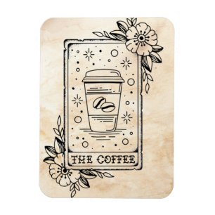The Coffee Tarot Card Magnet