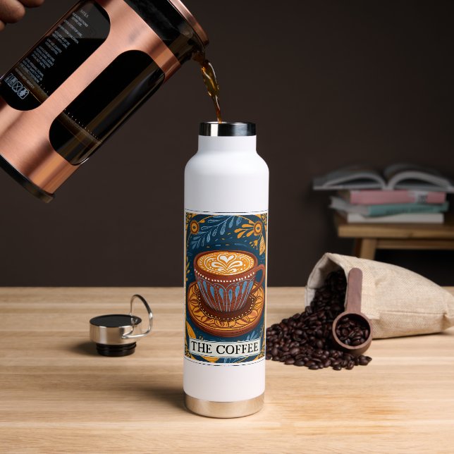 The Coffee Tarot  Water Bottle (Coffee)