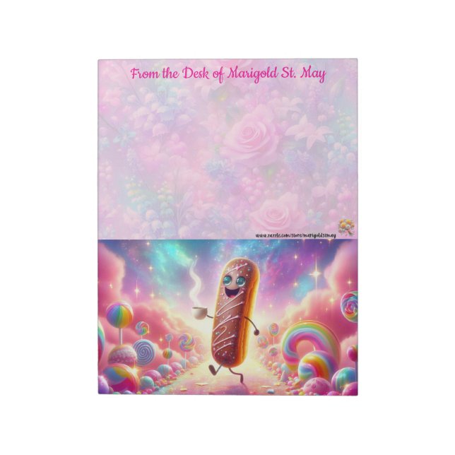 The Coffee & Tea Collection Fancy Doughnut Notepad (Rotated)