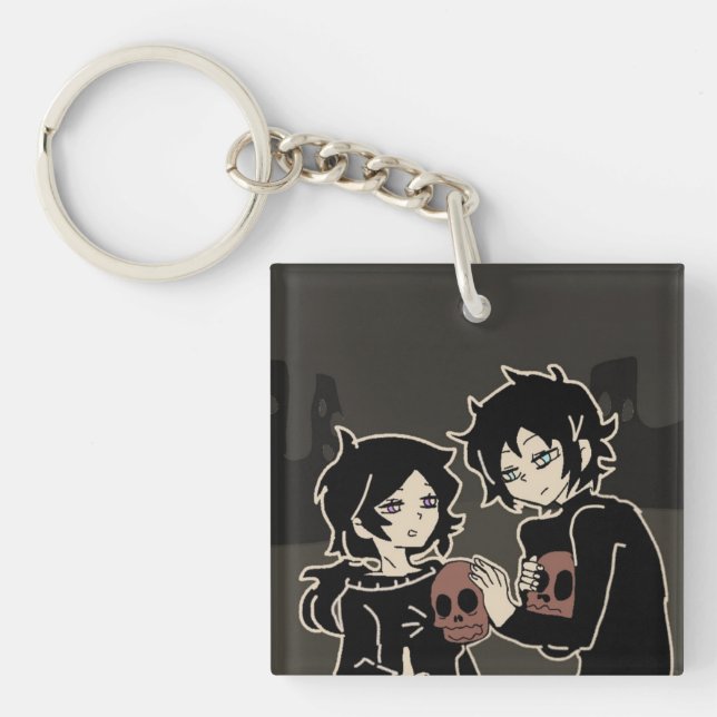 The coffin of andy and leyley keychain (Front)