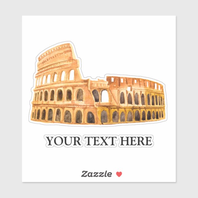 The Coliseum Rome, Italy Personalized Design (Sheet)