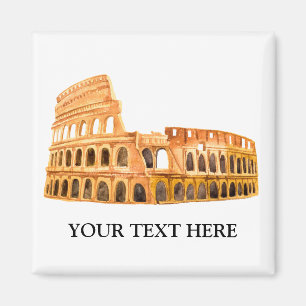 The Coliseum Rome, Italy Personalized Design Magnet
