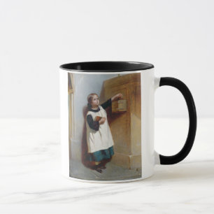 The Collection Box (oil on panel) Mug