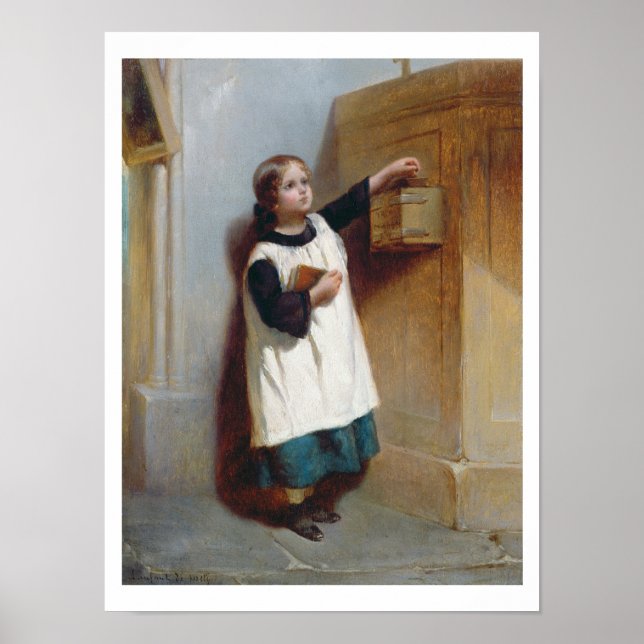 The Collection Box (oil on panel) Poster (Front)