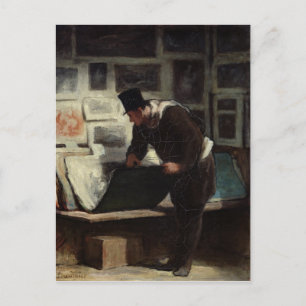 The Collector of Engravings, c.1860-62 Postcard