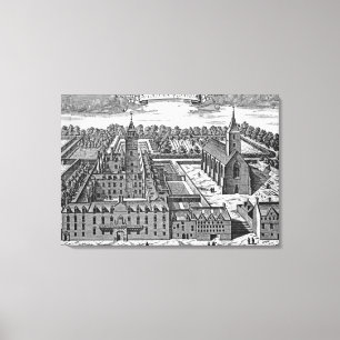 The College of Glasgow, from 'Theatrum Canvas Print