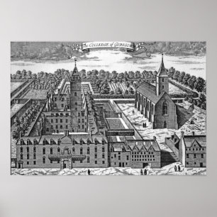 The College of Glasgow, from 'Theatrum Poster