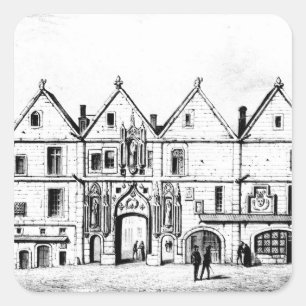 The College of Navarre in 1440 Square Sticker