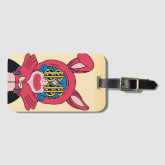the collision of fun and trend luggage tag