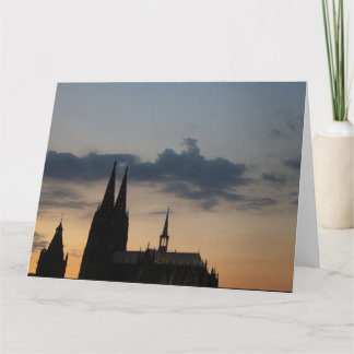 The Cologne Cathedral and the old town hall Card