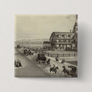 The Colorado House, Ocean Beach, NJ 2 Inch Square Button