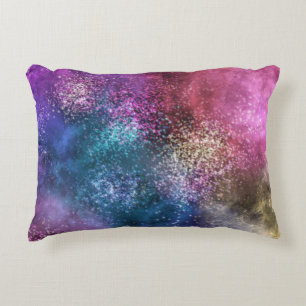 The Colorful Galaxy Accent Pillow