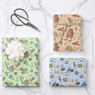 The Colorful Gardener's Life  Wrapping Paper Sheet