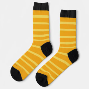 The colorful Sock, Orange, Yellow Stripes Socks