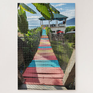 The colorful walking bridge jigsaw puzzle