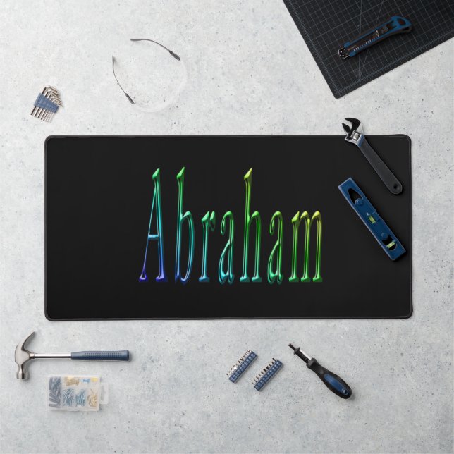 "The Colors of Abraham: A Journey in Green, Blue,  Desk Mat (Workstation)