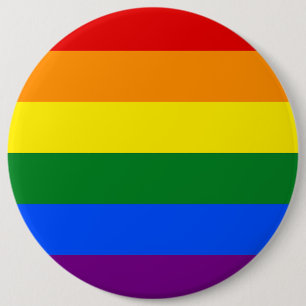 The colors of the rainbow 6 inch round button