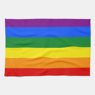 The colors of the rainbow kitchen towel