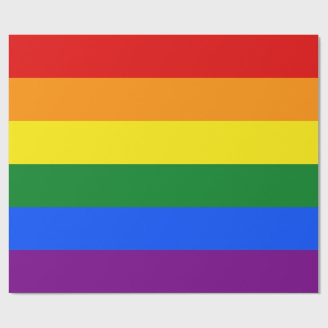 The colors of the rainbow wrapping paper (Flat)
