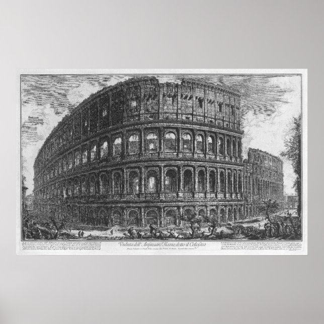 The Colosseum by Giovanni Battista Piranesi Poster (Front)