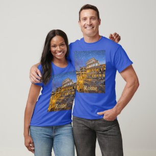 The Colosseum in Rome at Night T-Shirt