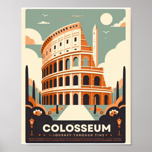 The Colosseum: Majestic Icon of Ancient Rome Poster (Front)