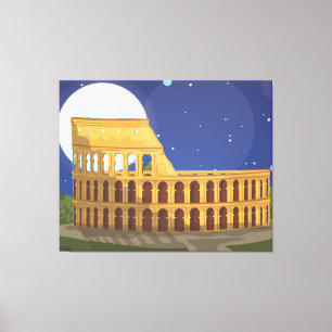 The Colosseum Of Rome Canvas Print