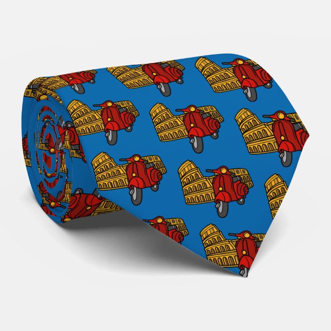 The Colosseum, Rome, Italy Tie (Rolled)