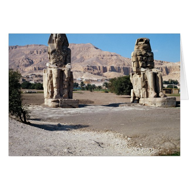 The Colossi of Memnon, statues of Amenhotep (Front Horizontal)