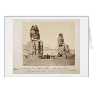 The Colossi of Memnon, statues of Amenhotep III, X