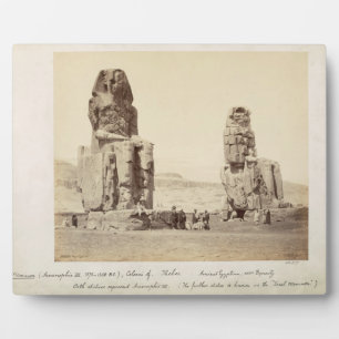 The Colossi of Memnon, statues of Amenhotep III, X Plaque