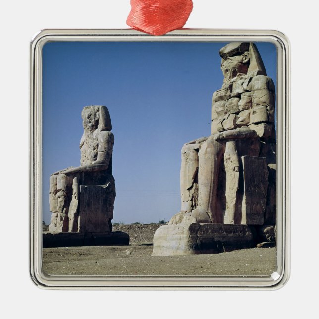The Colossi of Memnon, statues of Amenhotep Metal Ornament (Front)