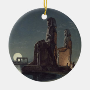 The Colossi of Memnon, Thebes, one of 24 illustrat Ceramic Ornament