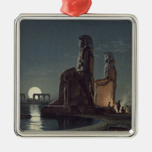 The Colossi of Memnon, Thebes, one of 24 illustrat Metal Ornament