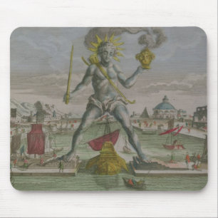 The Colossus of Rhodes, detail of the statue strad Mouse Pad